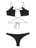 Bikini set 'Jadia Thong' in black