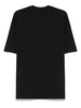 Crew-neck t-shirt in black cotton with logo