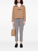 Camel brown jacket with spread collar