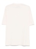 Crew-neck t-shirt in white cotton with logo