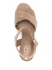 'Melany' sandals with heel in beige suede
