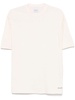 Crew-neck t-shirt in white cotton with logo