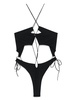 'Zinah' one-piece swimsuit with ties