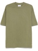 Short sleeves t-shirt in green cotton