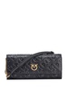 Black leather 'Love Tiny Birds' wallet