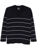Blue 'Pece' knitwear with white stipes