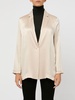 Beige satin blazer