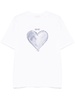 T-shirt with blue Heart graphic