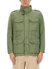 COTTON AND LINEN JACKET WITH POCKETS