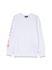sweatshirt crewneck logo on sleeve