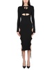 MIDI DRESS WITH CUT-OUT DETAILS