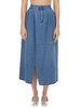 COTTON DENIM MIDI SKIRT