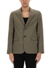 SINGLE-BREASTED WOOL GABARDINE JACKET
