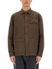 LINEN AND COTTON SHIRT JACKET