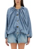 COTTON DENIM BOMBER JACKET