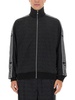 JACQUARD FABRIC SWEATSHIRT WITH ZIPPER