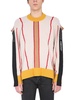 CREW NECK SWEATER WITH FOLDING SILHOUETTE