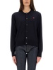 WOOL CARDIGAN WITH LOGO