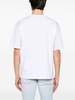 White cotton t-shirt with small logo print