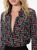 A+O X THE BEATLES WILLA PLACKET TOP