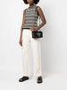 'Mini Love Bag Icon' Black Shoulder Bag With Logo Patch In Smooth Leather Woman Pinko