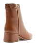 Candance Leather Buckle Ankle Booties