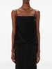 DRAPED SATIN TANK TOP