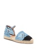Sunburst raffia espadrille sandals