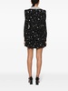 Floral silk and lace minidress