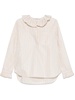 Striped shirt with ruffles