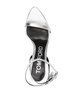 85mm Padlock metallic leather sandals