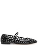 Uma caged patent leather flats