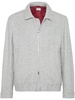 zip-up herringbone jacket