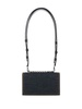 Mini Biker Jewelled Satchel Bag In Denim