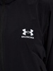 Jacket with hood hidden in collar