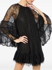 Delia Ruffle Angel-Sleeve Tunic Dress