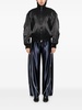 Blue sporty pants with linear details