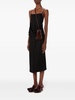 DRAPED SATIN TANK TOP