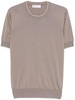 Brunello Cucinelli Men Cotton Knitted T-Shirt