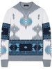 Icon jacquard virgin wool sweater