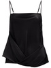 DRAPED SATIN TANK TOP
