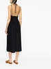 Black Leather Dress with Flap Closure