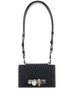 Mini Biker Jewelled Satchel Bag In Denim