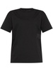 Alexander Wang Essential Jsy Ss T-Shirt W/ Puff Logo & Bound Neck Clothing