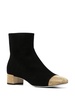 Embellished suede ankle boots
