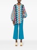 Zig Zag cotton and silk shirt