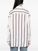 Striped oversized silk shirt