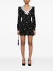 Floral silk and lace minidress