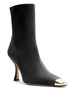 Olivia Suede Cap-Toe Booties