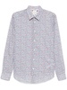 Cotton long sleeves shirt with floal pattern